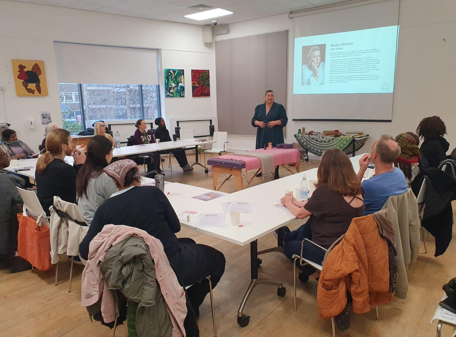 Reiki demo with Becky Fletcher